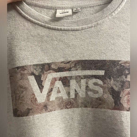 Vans Vintage Y2K 90s Sweatshirt with iconic logo, surrounded by flowers-… - Picture 3 of 6